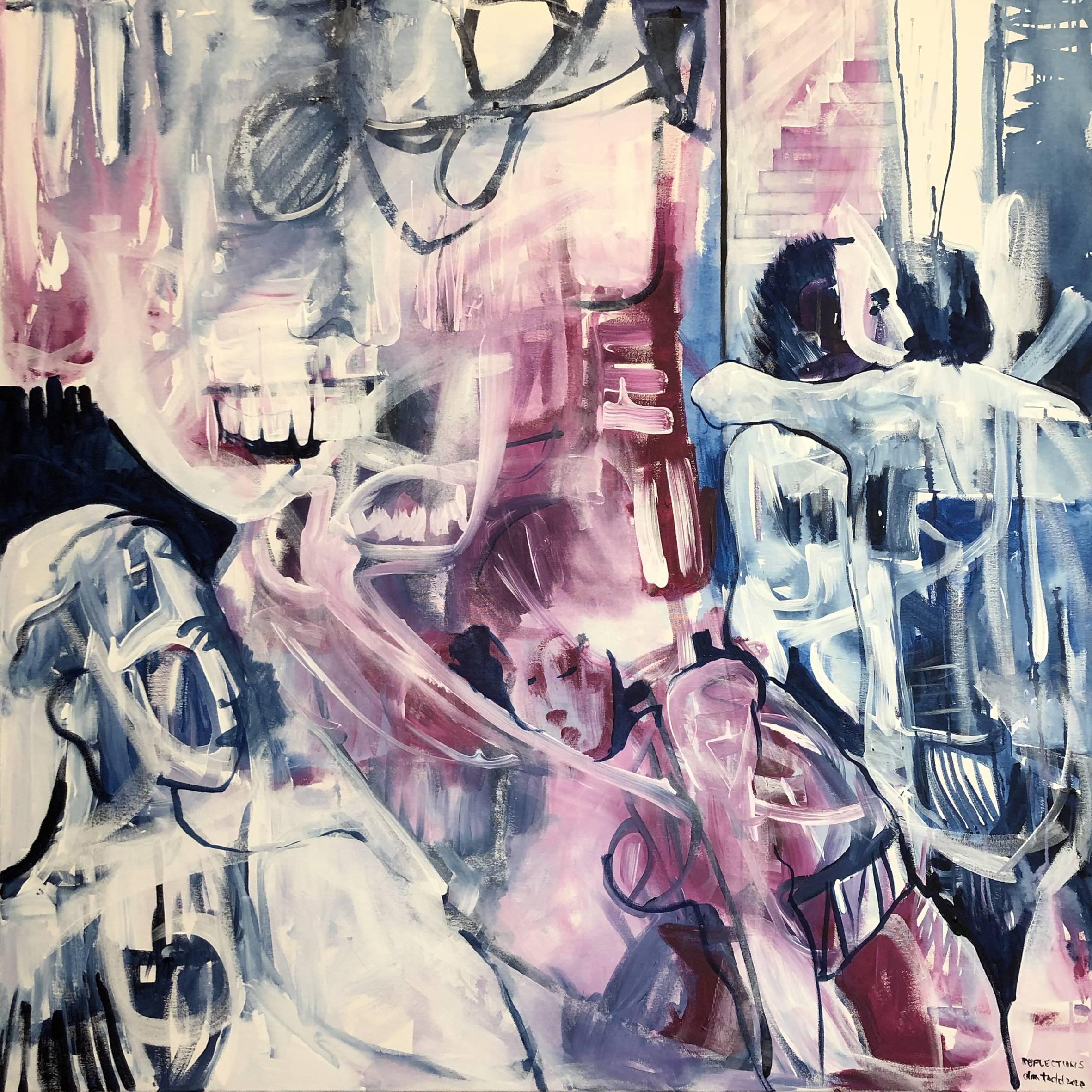 Reflections abstract painting